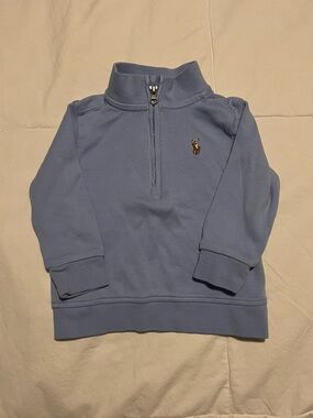 Ralph Lauren Light Blue 9M Half-Zip Pullover